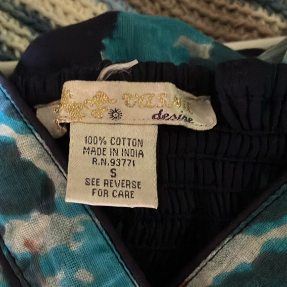 Very unique vintage boho Vasna desire dress. Sparkly beads on front ant back. - Picture 3 of 11